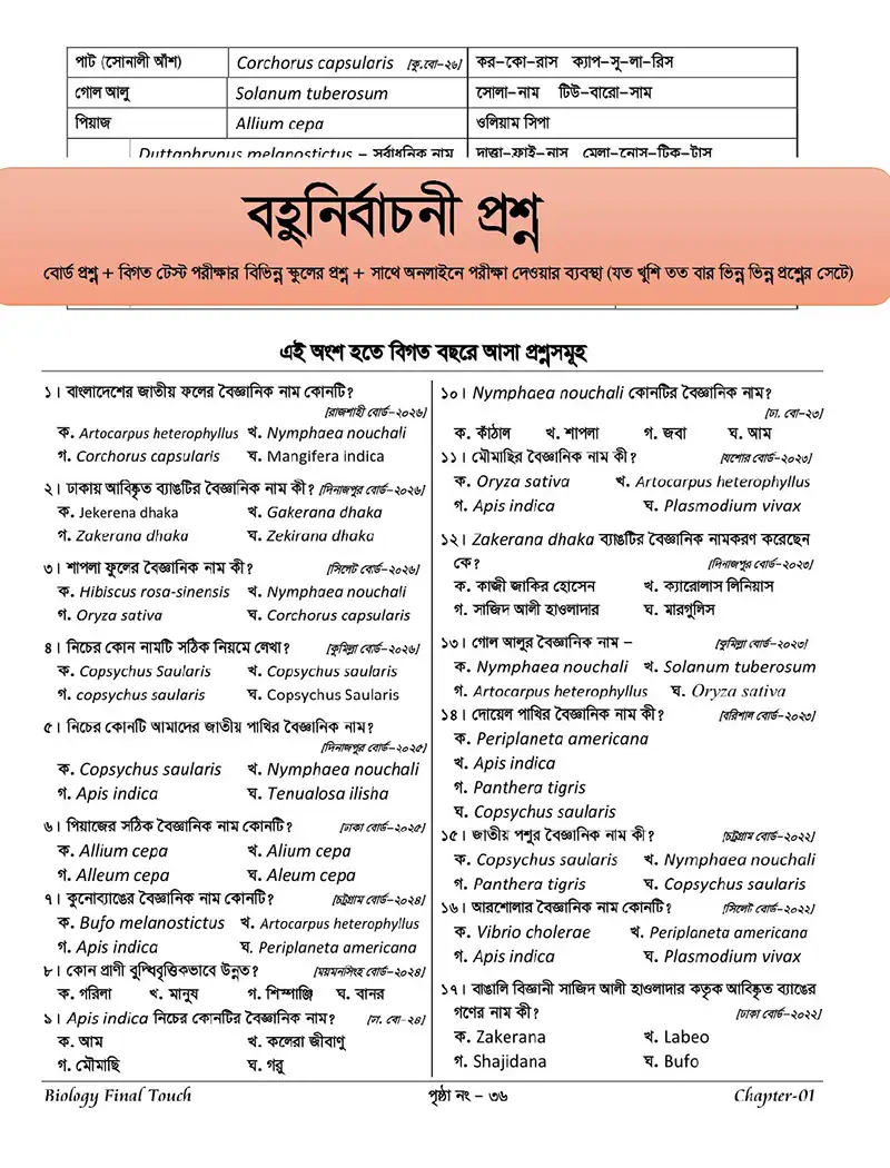 MCQ Question until SSC 2026